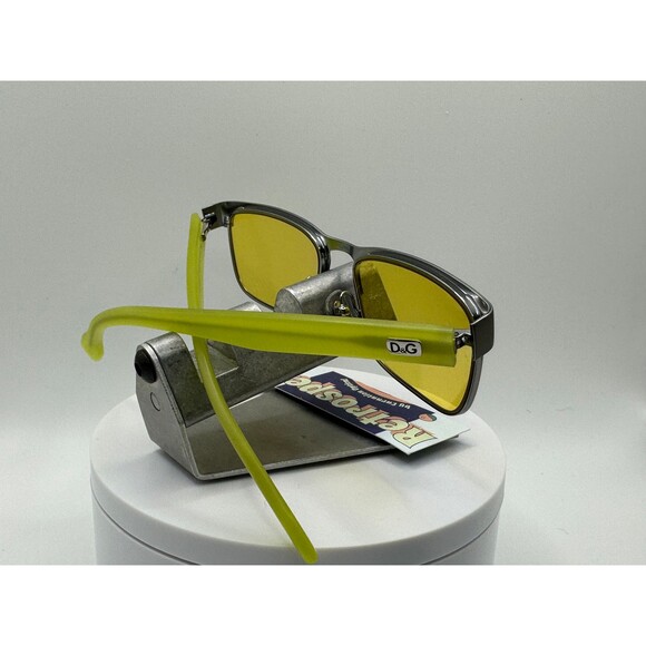 Vintage Y2K Sunglasses NOS 2000s Yellow Lens Dolce & Gabbana 5103 Grey & Yellow Vintage Y2K Sunglasses NOS 2000s Yellow Lens Dolce & Gabbana  main image 3